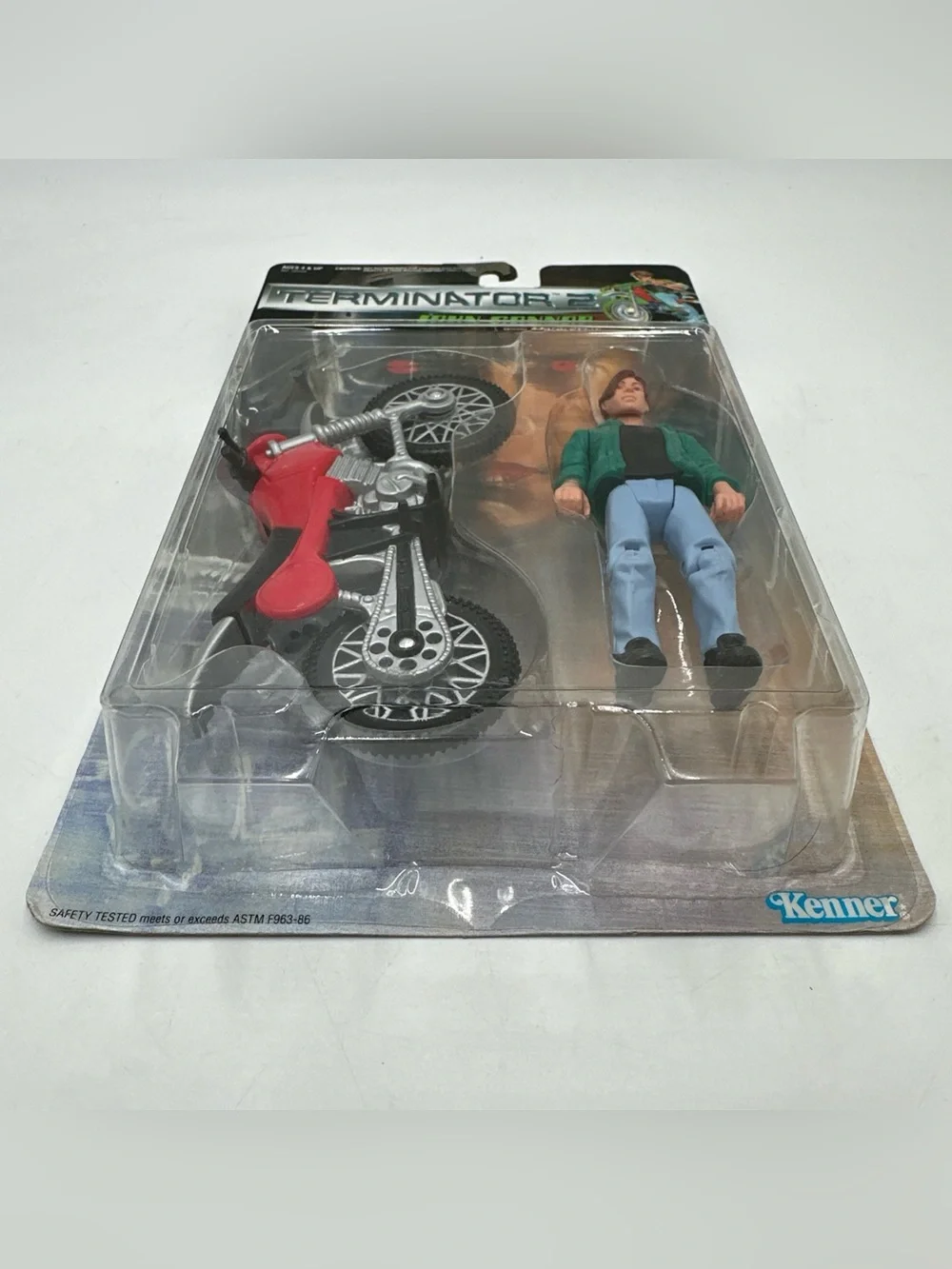 Vintage 1991 Kenner Terminator 2 John Connor Motorcycle Figure NEW Sealed MOC